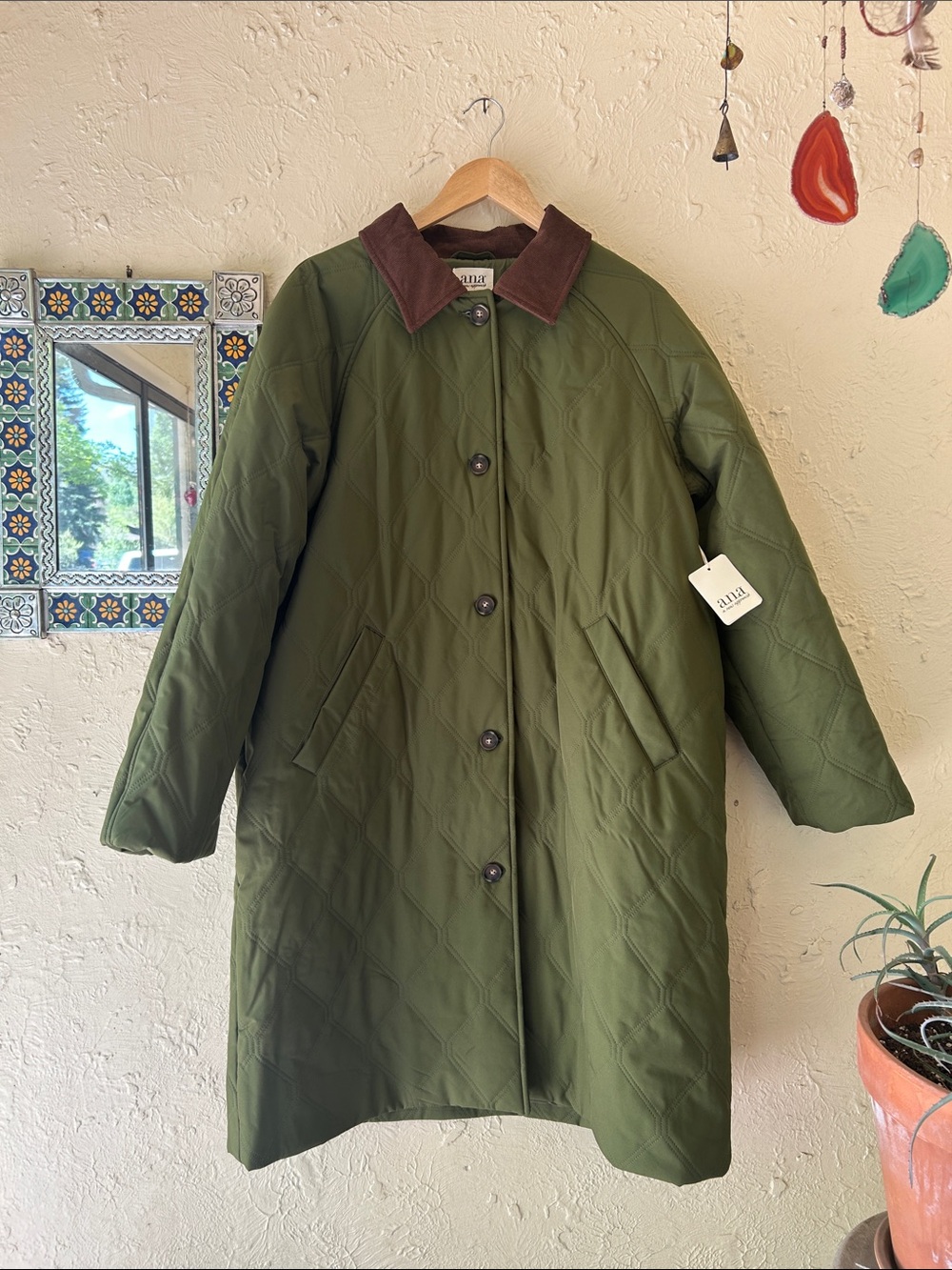 Ana Quilted Puffer Long Length 🍁 size XL
